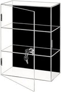 3 Shelf Acrylic Lockable Display Case for Jewelry & Valuables by Unknown
