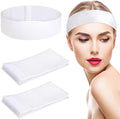 Pimoys 60 Count Disposable Spa Headbands for Women, Skincare Headbands by PimoysLivingNecessities