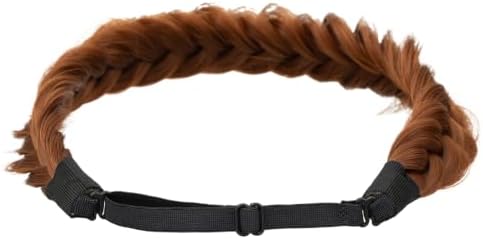Synthetic Hair Braided Headband Classic Wide Strands Wedding Disorderly Fluffy Braids Wig Band Women Beauty Accessory - Image 6