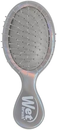 Wet Brush Mini Detangler Hair Brush, Chrome (Iridescence Icon), Detangling Travel Hairbrush, Ultra-Soft IntelliFlex Bristles Glide Through Tangles with Ease, Pain-Free, All Hair Types, Limited Edition - Image 2