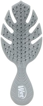 Wet Brush Go Green Mini Detangler, Grey - Detangling Travel Hair Brush - Ultra-Soft IntelliFlex Bristles Glide Through Tangles & Gently Loosens Knots While Minimizing Pain, Split Ends & Breakage by WetBrush