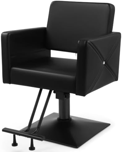 Artist hand Barber Salon Chair for Hair Stylist, Black Base by Artisthand