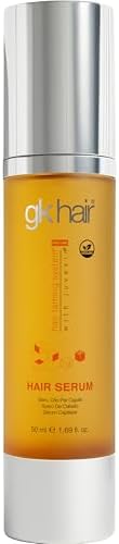 GK HAIR - Hair Oil Serum 1.69 Oz - Smooth Frizz Control & Shine Enhancement - Dry, Frizzy, Damaged & Dull Hair - Argan Oil Hair Serum with Plant Based Protein and Natural Silicones Lightweight Finish by GKHAIR