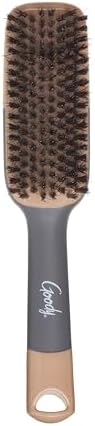 Goody Detangle It Boar Bristle Hair Brush, Use as a Detangling or Styling Brush, Conditions & Boosts Shine, Helps Tackle Knots & Reduce Frizz, For Wet or Dry Hair, Brown/Grey - Image 3