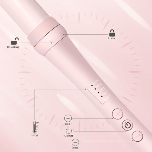 Curling Iron Set 7-in-1, Multi Curler Wand Set with Hair Straightener, Interchangeable Barrels(0.6"-1.25"), Crimper Styling Tools, Heated Round Brush for Wavy, Curling, Straightening - Image 4