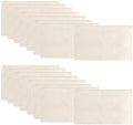 meekoo 16 Pcs Blank Canvas Zipper Pouch Pencil Bag Bulk, S, Beige by meekoo