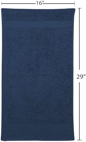 Fromm ColorSafe 100% Cotton Bleach Proof Salon Hair Towels for Hairstylists, Barbers, Spa, Gym in Navy, 16" by 29", 6 Count Absorbent Stain Resistant Towels for Drying Curly, Long, Wavy Hair - Image 5