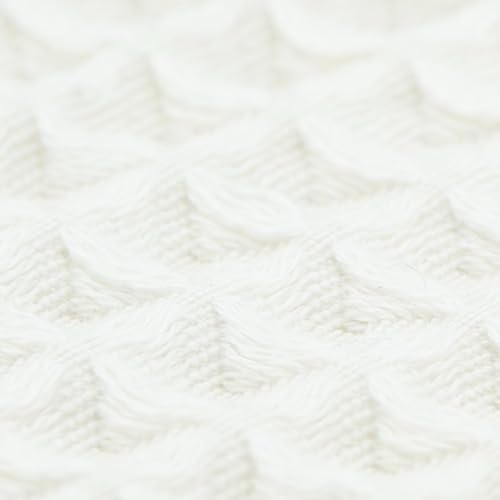 Luxury Organic Japanese Cotton Hair Drying Waffle Towel Wrap for Women | Absorbent, Quick-Dry Head Turban for Shower, Sauna, Spa | Extra Large for Long, Curly, Straight Hair With Button (White, 2 Pc) - Image 4
