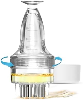 Scalp Applicator Comb,Minoxidil Applicator tool,Hair Oil Essential Serum Liquid Massager for Hair Growth, Follicle Care Treat hair Loss Thinning (Transparent) by DAPENG