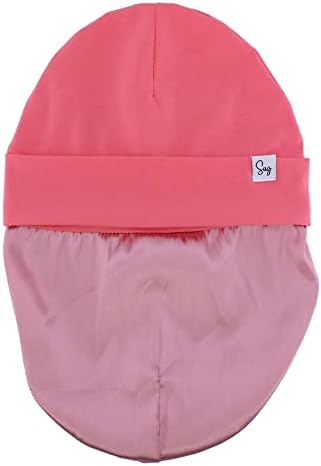 Jersey Beanie Hat for Newborn Baby Boys Girls Silky Satin Lined Hats Bonnet Toddler Infant Little Kids Beanies Caps - Image 4