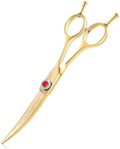 JASON Curved Hair Cutting Scissors - 6" Professional Trimming Shears by JASONSCISSORS
