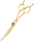 JASON Curved Hair Cutting Scissors - 6" Professional Trimming Shears by JASONSCISSORS