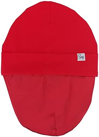 Jersey Beanie Hat for Newborn Baby Boys Girls Silky Satin Lined Hats Bonnet Toddler Infant Little Kids Beanies Caps - Image 3