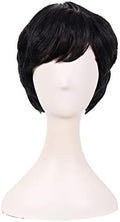 MapofBeauty 10 Inch/25cm Fashion Women Short Curly Wig (Black) by MapofBeauty