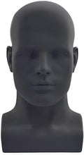 Male Mannequin Head Professional Manikin Head for Display Wigs Hats Headphone Mask Sunglasses Jewelry and Scravat Display Stand (L90-yahei) by Tcwuzick