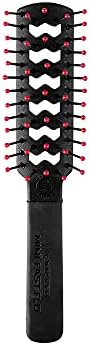 Cricket Static Free Mini Fast Flo Vent Hair Brush - Curling, Blow Drying, Detangling and Styling Wet or Dry Hair, Ideal for Travel, 1.5", Suitable for All Hair Types by CricketCompany