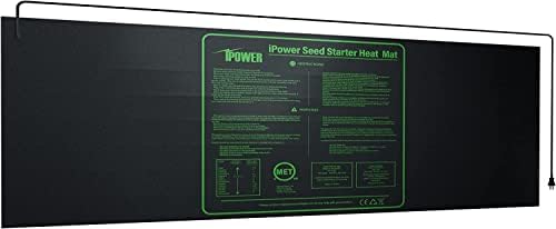 iPower 48" x 20" Waterproof Durable Seedling Heat Mat Warm Hydroponic Plant for Indoor Gardening Germination Starting, 1 Pack New by iPower