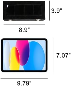 Frebeauty 4 Slot Watch Box for Men/Women,Watch Case with Glass Lid - Image 5