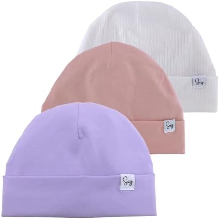Jersey Beanie Hat for Newborn Baby Boys Girls Silky Satin Lined Hats Bonnet Toddler Infant Little Kids Beanies Caps by Sugarmelon