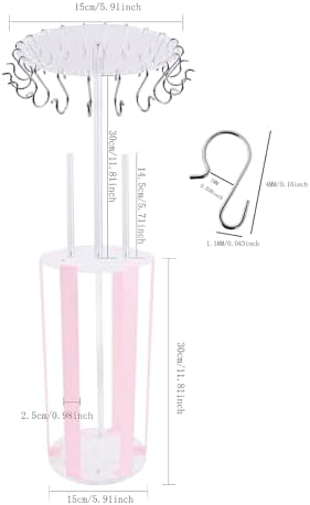 Bow Holder Bow Organizer for Girls,Baby Hair Clips Storage Stand, Rotatable Hair Accessory Organizer Rack for Baby Newborn Infant Toddler Kids (snzp-18-1) - Image 2