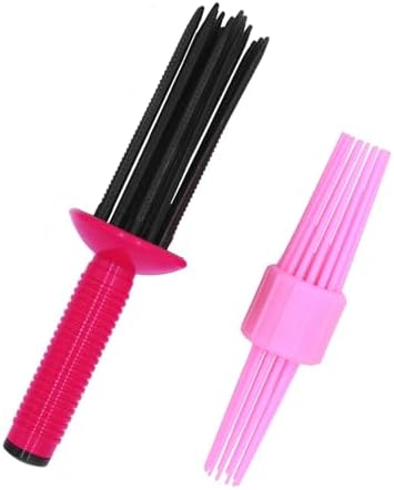 HAIOLORPRO 2PCS Curling Roll Comb, Curling Roll Comb for Curly Hair, Three Different Sizes of Styler for Curly Hair, Hair Curling Roll Comb, Hair Tools for Casual Wear or Special Events by HaiolorPro