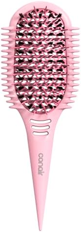 Conair Detangling Hair Brush, Tight Curls & Long Hair, Mixed Bristles by conair
