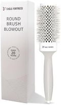 EAGLE FORTRESS Innovative Bristle Ceramic + Ionic Round Brush –Thermal Barrel – Fast-Drying Blowout Brush -43 by EAGLEFORTRESS