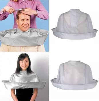 Umbrella Style Hair Cutting Cape - Folding Salon Barber Cloak with Hair Catcher, Waterproof Nylon Cape for Home Haircuts & Professional Styling - Image 4