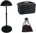 Professional Wig Travel Box Set – Includes Collapsible Wig Stand & Storage Bag – Dustproof Makeup Organizer Case for Wigs, Extensions & Hair Styling Tools by Unknown