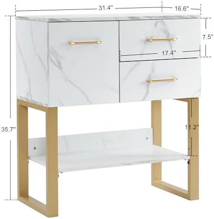 BarberPub Styling Station, Wall Mount Storage Cabinet 3185 (White) - Image 3