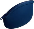 Small Makeup Bag Premium Silicone Purse Bag Multifunctional Essential Bag Zipper Pouch Water and Heat Resistant (Blue) by WHHJM