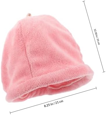 Abaodam Soft Coral Fleece Hair Drying Bonnet for Travel and Sauna - Image 2
