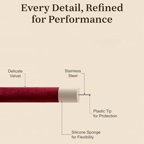 VISOFO Heatless Curls Overnight, Rods for Blowout Look, 3 Set, Ruby - Image 5