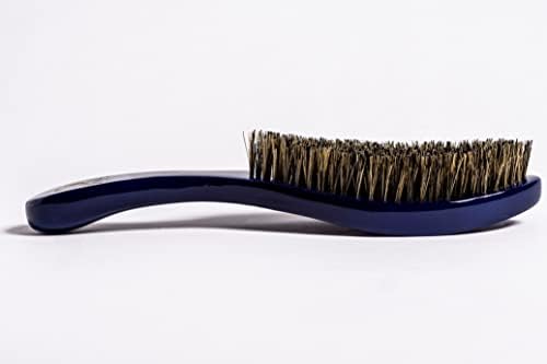 Original Curved 360 Wave Brush, MEDIUM Mixed Boar Bristle, Royal Blue - Image 2