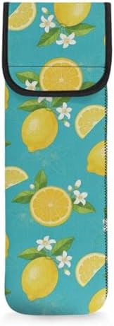 Flat Iron Travel Case Lemon Flower Portable Curling Iron Case Heat Resistant Travel Bag Hair Straightener Curler Storage Bag Hair Accessories Organizer Long-Term Use by Unknown