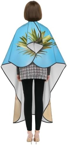 Black Cartoon Dachshund Puppy Dog Home Haircut Apron Cape Hair Salon and Dyeing Styling Cloth for Women/Men - Image 6