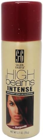 Salon Grafix High Beams Intense Temporary Spray - Burgundy for Unisex - 2.7 oz Hair Color - Image 2