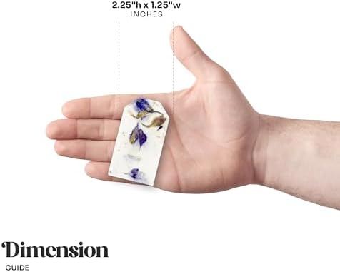 50 Purple Plantable Seed Paper Tags with Wildflower Seeds - Image 3