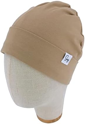 Jersey Beanie Hat for Newborn Baby Boys Girls Silky Satin Lined Hats Bonnet Toddler Infant Little Kids Beanies Caps - Image 3