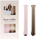Overnight Hair Curlers Heatless Curls,SXWFYZ No Heat & Damage Velvet Curling Rods Hair Rollers for Long Short Hair Care Styling Tools(Khaki Pink 4PCS) by Unknown