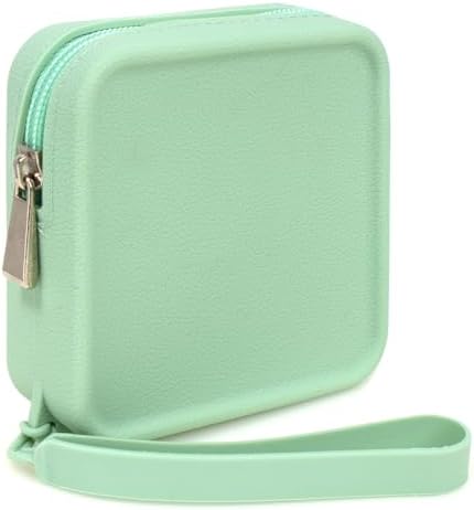 Silicone Mini Makeup Bag Pouch for Purse, Small Cosmetic Travel Bag Zipper Pouch Waterproof Cute Coin Purse Portable Makeup Storage Bag Travel Toiletry Organizers Bag for Women Girls by FFpaw