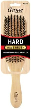 Annie Hard Wave Boar & Nylon Bristle Brush Light Brown by AnnieInternational