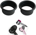 Hair Dryer Holder Organizer, 3.0 Inch 2pcs Open Hair Styling Dryer Holder Tube Package 2pcs Salon Station Hair Dryer Organizer Holder Tube Black Color by QUEESALN