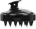 FREATECH Scalp Scrubber Scalp Massager Hair Growth, Shower Shampoo Brush with Silicone Bristles for Dandruff Removal and Hair Care, Wet & Dry Hair Massager Scalp Exfoliator for Men Women Kids，Black by FREATECH