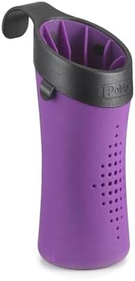 Polder High-Heat Silicone Hot Sleeve Cover for Flat Iron, Curling Iron, Hair Straightener, Portable Travel Pouch for Hot Hair Styling Tools, Organizer Sleeve for Travel or at Home Use, Purple by PolderProductsLLC