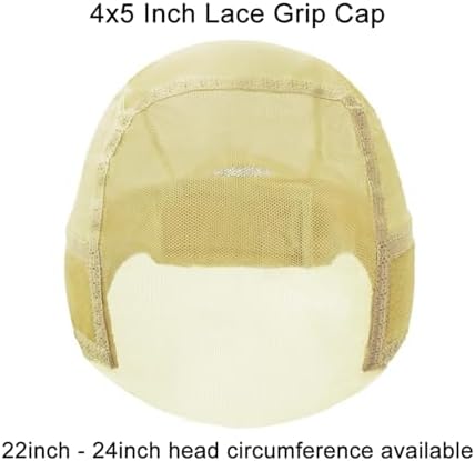 2 Pcs Wig Grip Cap for Women, 4x5-11x5 Transparent Lace Front Wig Caps for Glueless Wig, Non Slip Adjustable Grip Cap for Keeping Wigs In Place, Beige - Image 2
