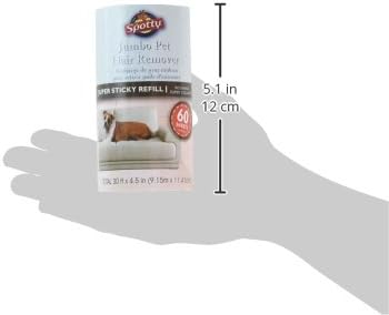 Spotty Jumbo Extra Sticky, Adhesive Lint Roller Refill, Pet Cat & Dog Hair Remover for Clothes and Furniture, 60 Sheet ct - Image 2