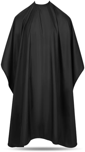 Professional Barber Cape for Hair Cutting, Waterproof Nylon Hair Cape with Snap Closure, Adults Unisex, 47" x 59" by Unknown