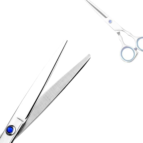Regular Hair Cutting Shears Professional Barber Scissors Home Blue Detachable Finger Ring for Men Women Kid - Image 2