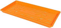 SUNPACK 10" x 20" Heavy Duty Shallow Plastic Seed Starting Tray, Orange, 1" - Lined with Drainage Holes for Excess Water and Aeration, Ideal for Greenhouses or Indoor Gardening by SUNPACK